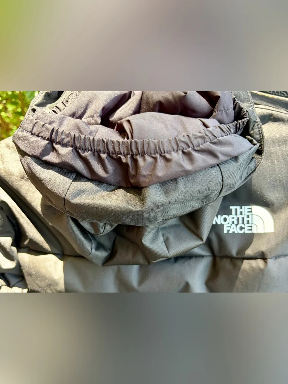 NWT THE NORTH FACE KIDS 7/8 Black Down Insulated Hooded Snow Jacket w/Elastic
